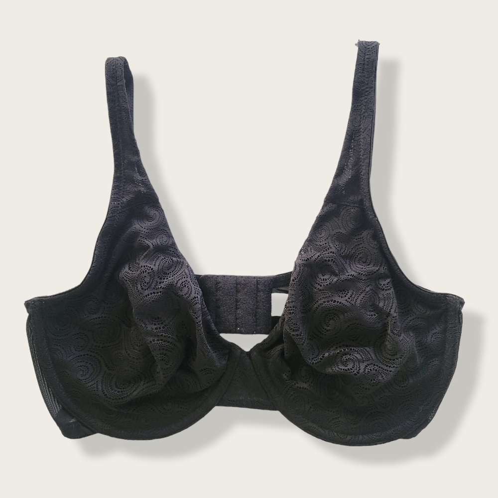 NATORI Bra Black Lace Mesh Bra 32DD